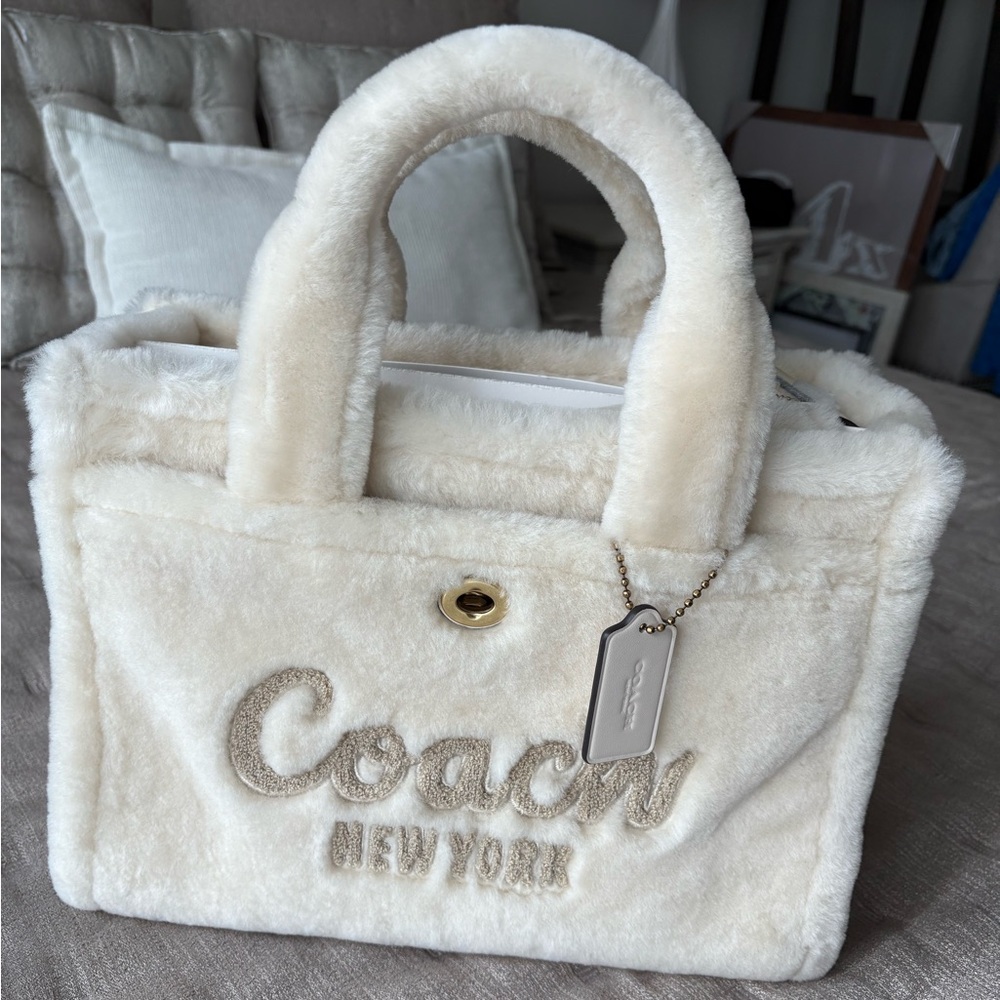 Coach Shearling Cargo Tote